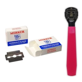 Trendy Look Soligen Germany Stainless Steel Corn Hard Tough Skin Remover Shaver Foot Blade For Corn Plane/Foot Callus Remover/Hard Skin Heel Shaver/Pedicure Cutter (40 Pcs-Corn Remover Blades