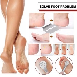 Trendy Look Soligen Germany Stainless Steel Corn Hard Tough Skin Remover Shaver Foot Blade For Corn Plane/Foot Callus Remover/Hard Skin Heel Shaver/Pedicure Cutter (40 Pcs-Corn Remover Blades