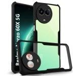 Fashionury Crystal Clear Back Cover for Realme Narzo 60X 5G Shockproof Design | Camera Protection Case Back Cover for Realme Narzo 60X 5G (Bumper)