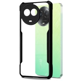 Fashionury Crystal Clear Back Cover for Realme Narzo 60X 5G Shockproof Design | Camera Protection Case Back Cover for Realme Narzo 60X 5G (Bumper)