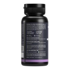 Nutrabay Pro Active Multivitamin for Men - 30 Tablets | 25 Vital Vitamins & Minerals with Zinc, Vitamin C, Vitamin D, Vitamin B12, and Multiminerals | Enhances Energy, Stamina & Immunity