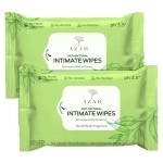 AZAH Intimate Wipes for Women | AntiBacterial Vaginal Wipes Pack of 40 | pH Balanced Feminine Wipes | All Natural Ingredients for Daily Hygiene |Travel Friendly Wet Wipes for Face and Private Parts