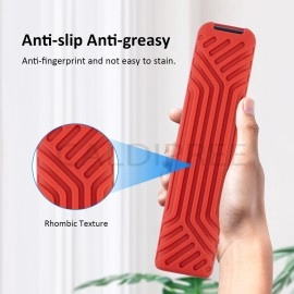 Caldipree Silicone Case Cover Compatible with Sony Smart TV 2023 Series Voice Remote RMF-TX910U [Remote NOT Included] (Grey)