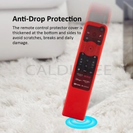 Caldipree Silicone Case Cover Compatible with Sony Smart TV 2023 Series Voice Remote RMF-TX910U [Remote NOT Included] (Grey)