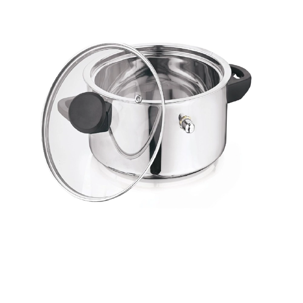 NanoNine Stainlesss Steel Polished Double Wall Milk Boiler, 1Liters, 1 Pc