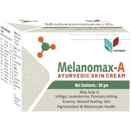 TATVEDA Melanomax-A | Natural Ayurvedic Anti Vitiligo Cream for Skin Depigmentation and White Patches.