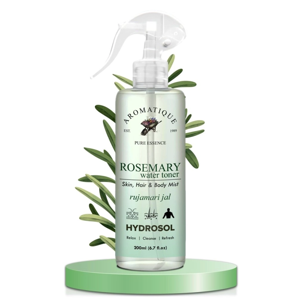 Aromatique Rosemary Water Spray for Hair - 100% Pure & Natural | Hydrating & Refreshing Mist | 200ml