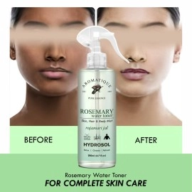 Aromatique Rosemary Water Spray for Hair - 100% Pure & Natural | Hydrating & Refreshing Mist | 200ml