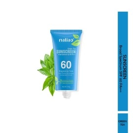 Maliao Green Tea Water Resistant Paraben & Phthalates Free Sunscreen For All Skin Type Broad Spectrum Spf 60Pa+++ 100G