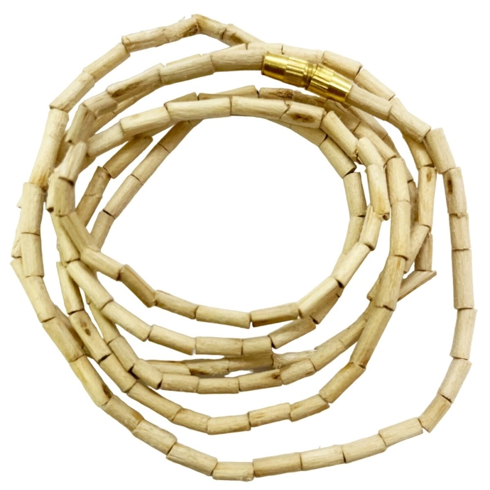 Saubhagya Global Brown Wood Tulsi Kanthi/Rosary 2 Round Mala for Men & Women, Length-32 Inches/ 82 Cms (Set of 2)