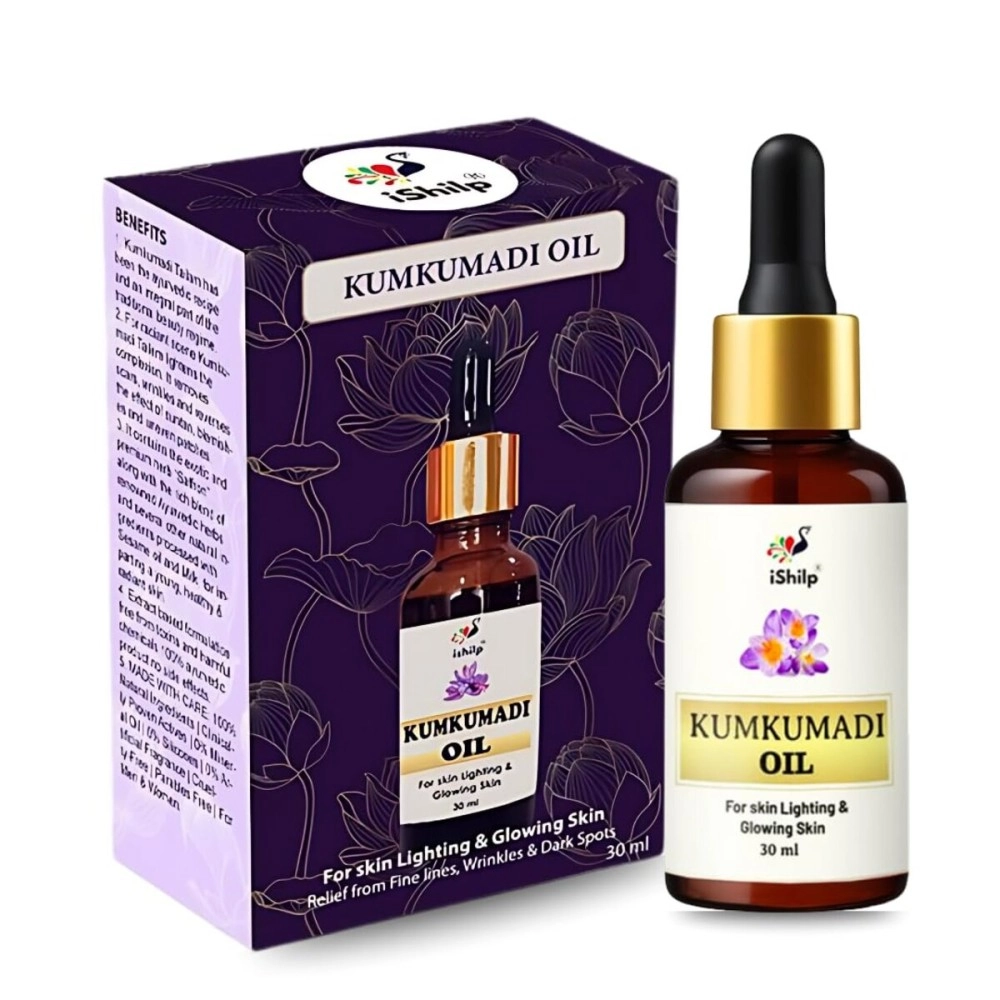 iShilp Kumkumadi Tailam For Face | Kumkumadi Face Oil for Glowing Skin | Kumkumadi Oil- 30 ml