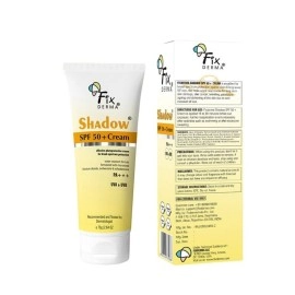 Fixderma Shadow Sunscreen SPF 50+ PA+++ Cream | For Dry Skin | Sun Protection for Body & Face | UVA & UVB Protection | For Women & Men (75g) - Pack of 2
