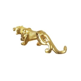 TIED RIBBONS Golden Panther Jaguar Leopard Sculpture Showpiece Animal Figurines Statue (Resin, 4 cm x 18 cm) Decorative Item for Home Decor Living Room Office Bedroom Table Decoration Gifting