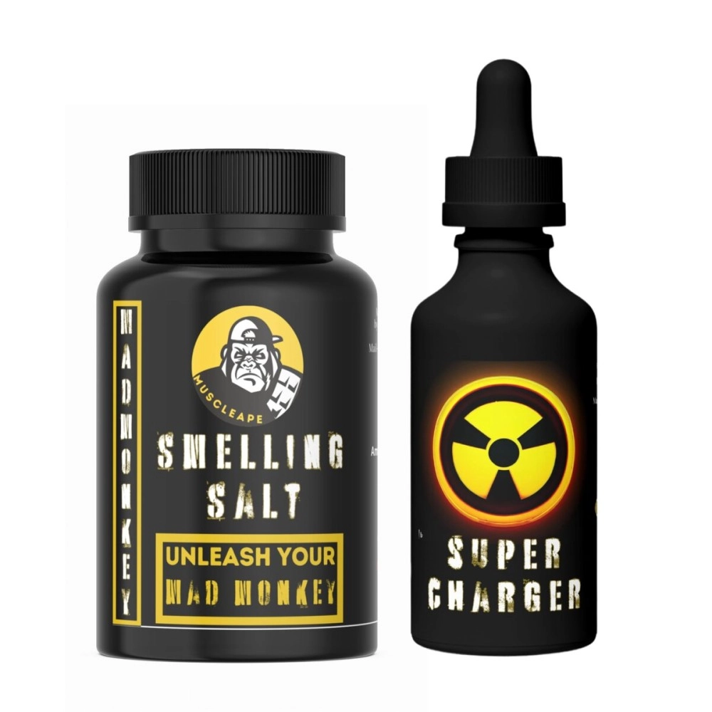 Muscleape Ammonia Smelling Salt With Activator Fuel |Smelling Salts For Heavy Lifts| Ammonia Salt For Pro Level Athletess