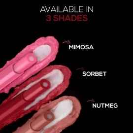 RENEE Lip Fix 3 in 1 Tinted Lip Balm 01 Sorbet 1.6 Gm, Heals, Lightens & Nourishes | Dual Core Care Enriched with Vitamin E, Shea Butter & Jojoba Oil for Dry & Chapped Dry Lips