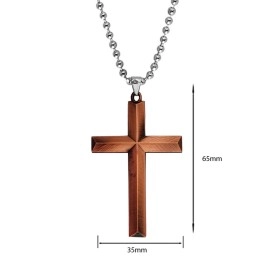 M Men Style Religious Christ Cross Brown Zinc and Metal Car Hanging for Men and Women cardecor-SPn20211279