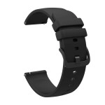 CASENED 19mm Slim Silicone Strap Band with Metal Buckle for Noise Colorfit Pro 2, Noise Colorfit Pulse, Boat Storm Smart Watch, Boat Xtend Talk,Fireboltt Ninja 2/3 & 19mm All Watches (Black)