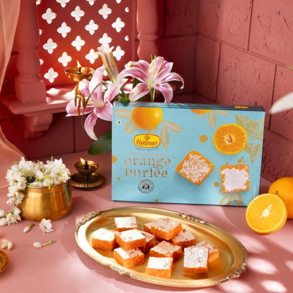 Haldiram\'s Nagpur Orange Burfee 500 grams