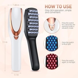 ENLIWISH LED Hair Comb Laser-Comb, Professional Laser Hair Growth System, Electric Scalp Massager for Hair Growth, Thinning Hair Treatment, Intensive Hair Brush for Anyone