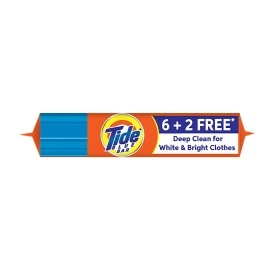 Tide Blue Detergent Bar Soap, Super Value Pack of 8 Bars, Removes Tough Stains, 1.6 kg