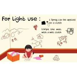 URBA Childrens Wall Scribble removal spray/Graffiti removal spray 200 ml | Crayons and stains removers for wall and floor | Adhesive Remover Spray