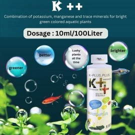 Vayinato Aquatic Remedies (Pack Of 3) Aquarium Plant Health Formula 120Ml & Plant Food 120Ml & K-Plus Plus 100Ml - Liquid