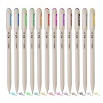 Flair Hauser XO Multicolor Gel Pen with Hard Box Case | Sleek Body & Minimalistic Design | Matt Finish | Ultra Durable Tip | Set Of 12 Bright Ink Colors