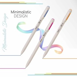 Flair Hauser XO Multicolor Gel Pen with Hard Box Case | Sleek Body & Minimalistic Design | Matt Finish | Ultra Durable Tip | Set Of 12 Bright Ink Colors