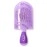 NuWay 4HAIR U.S. Patented Detangler Hair Brush for Men & Women - Purple | Hair Comb for Scalp Care - Fast Dry Venting Scheme - Special Formulated Bristles | TravelC Detangling Brush for All Hair Type