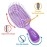 NuWay 4HAIR U.S. Patented Detangler Hair Brush for Men & Women - Purple | Hair Comb for Scalp Care - Fast Dry Venting Scheme - Special Formulated Bristles | TravelC Detangling Brush for All Hair Type