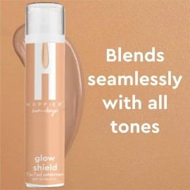 Happier Tinted Sunscreen SPF 50 PA+++ | Lightweight, Quick Absorbing, Non-Greasy, No White Cast, Radiant Finish | Tinted Sunscreen for Oily Skin | Long-Lasting UVA/UVB Protection for Oily & Dry Skin