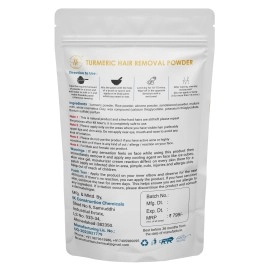 I K Beauty - Turmeric Full Body Wax Powder, 10 min Painless Natural Face and body Hair Removal Waxing Powder, Easy to use at home, No harmful chemicals - No Irritation, No Skin rashes (100g)