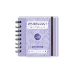 Zen Sangam Express your Mind Artists - Spiral Watercolor Journal - Square - 245 GSM - 20% Cotton Cold Pressed Sketchbook - (50 Pages) - Size (10.5cmx10.5cm) - Wiro Watercolour Art Book