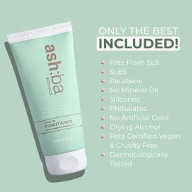Ashba Botanics Leave-in Conditioner for Men & Women | Leave-in Cream for Curly Hair | Provides Moisture, Conditioning, Enhances Shine & Fixes Frizz | SLS, SLES, Phthalates and Parabens Free (50ml)