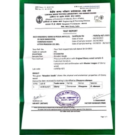 ShivaRatna Karungali Malai with Goverment Lab Certificate Made in Copper Wire 54+1 Beads (8mm Beads Size) Ebony Wood -  , Black