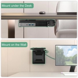 Mini PC Mount for HP Desktop Mini PC Wall VESA and Under Desk Mount for HP Pro Mini 260 400,HP ProDesk 400 405 600,HP EliteDesk 705 800 805,HP Elite Mini 600 800 Prodesk Mini Mount for Monitor Arm