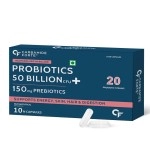 Carbamide Forte Probiotics Supplement 50 Billion CFU for Women & Men | Probiotics for Gut Health Supplement | Support Digestion & Immunity | Gut Health Probiotics - 10 Veg Capsules