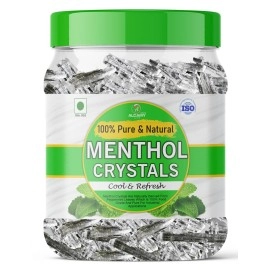 ARSHI A ALCAMY LIFE AAAL 100% Pure Menthol Crystals Food Grade And Edible/Freshness Sealed Pack (100 GRAM (JAR))