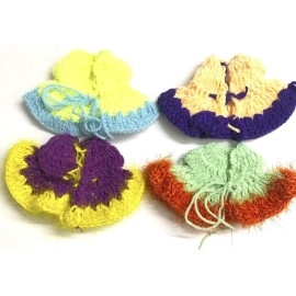 HaridwarDivine laddu Gopal Dress with Cap for Winter,laddu Gopal Woolen Dress Pack of 4 Size 0 Number