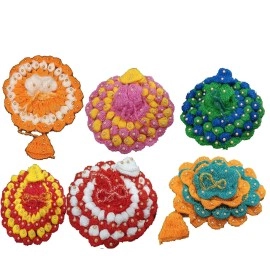 HaridwarDivine laddu Gopal Dress with Cap for Winter,laddu Gopal Woolen Dress Pack of 4 Size 0 Number
