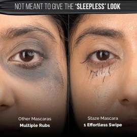 Staze 9to9 All Eyes on You Tubing Mascara | High Impact Volumizing mascara | Clump-resistant, easy to remove | Smudgeproof & Waterproof | Intense Black Color | 5ml