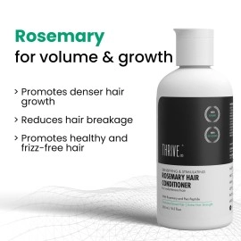 ThriveCo Rosemary Hair Conditioner For Voluminous Hair | Densifying & Stimulating Hair Growth | With Pea Peptide & Caffeine | Paraben & Sulfate Free | For Men & Women | 250ml