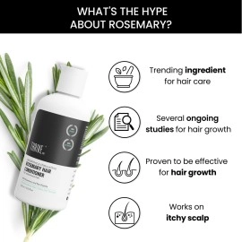 ThriveCo Rosemary Hair Conditioner For Voluminous Hair | Densifying & Stimulating Hair Growth | With Pea Peptide & Caffeine | Paraben & Sulfate Free | For Men & Women | 250ml
