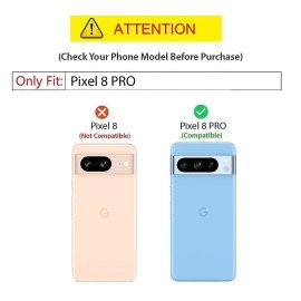 Kapa Soft Full Fabric Protective Back Case Cover for Google Pixel 8 PRO | Shockproof Slim Hard Anti Slip Back Case (Black)