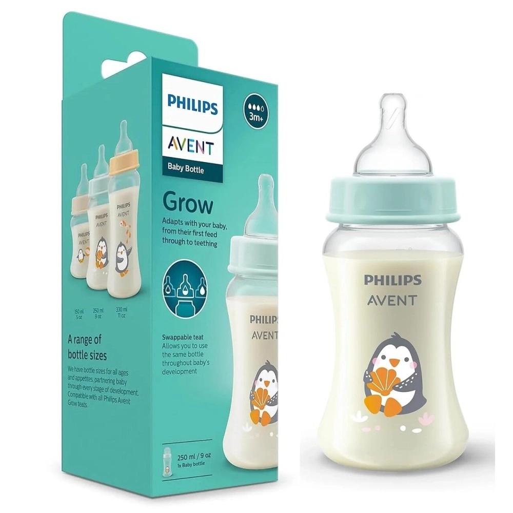 AVENT Philips Grow Feeding Bottle SCF061/01-(250ml) by Fratelli
