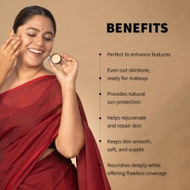 Barva Spf 50, 2 In 1 Cream Full Coverage Semi-Matte Foundation For All Skin Type And Concealer, Perfect For Indian Skin Tones, 9G (Rose)