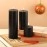 PROSPERRO LUMO by Parkash Candles Black Unscented Pillar Candles Set of 3 || 2x2, 2x4, 2x6 Inches || Paraffin Wax Candles || Home Decor (Black)