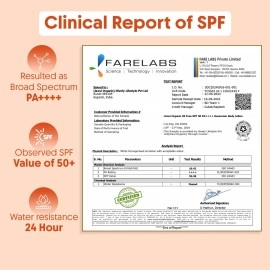 Aravi Organic Oil-Free Sunscreen Body Lotion SPF 50 PA++++ | Lightweight, Quick Absorbing & No White Cast | UVA & UVB Protection | With Niacinamide, Hyaluronic Acid & Copper Tripeptide | 200ml