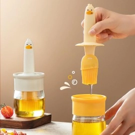 Tendula Silicone Brush and high Temperature Resistant Oil Bottle Integrated Barbecue Cooking Utensils Home&Kitchen.