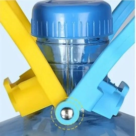 PUTHAK 2 Pack 20L Water Bottle Holder Purified Drinking Water Jug Caps Carrier Lift Labor Energy Saving Ergonomic Grip Handle Carrier Non-Slip Holder Lifter Heavy Duty Clip (Pack Of 2)